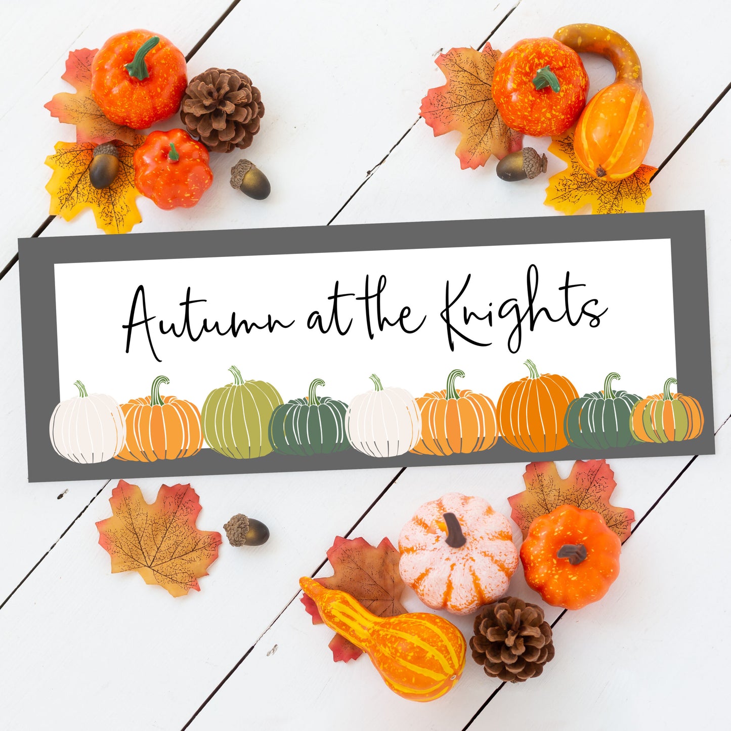 Personalised Autumn/Halloween Sign