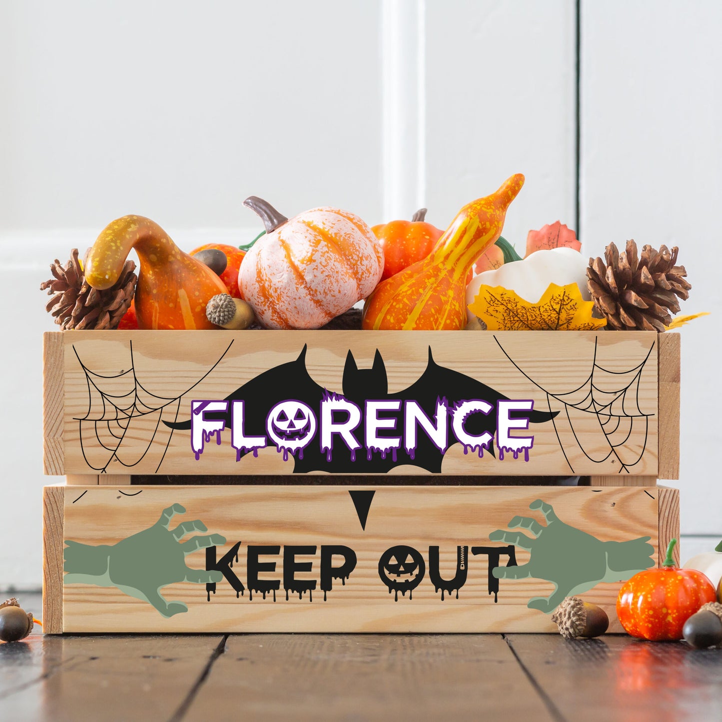 Personalised Halloween Crate - KEEP OUT!